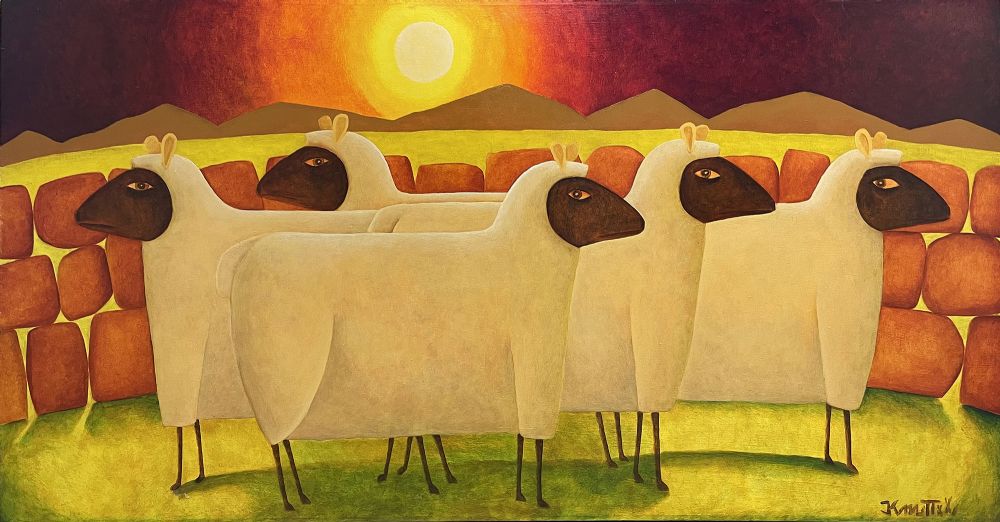 FEELING SHEEPISH by Graham Knuttel sold for €4,800 at deVeres Auctions