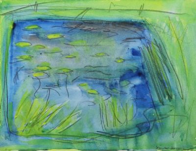 LILY POND by Sean McSweeney sold for €850 at deVeres Auctions
