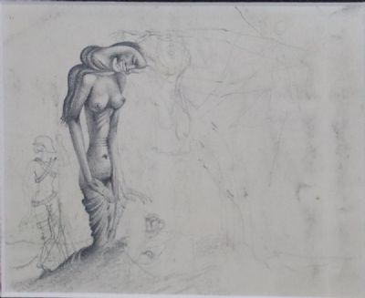 STUDY FOR CHRIST ANDROGYNE by Colin Middleton  at deVeres Auctions