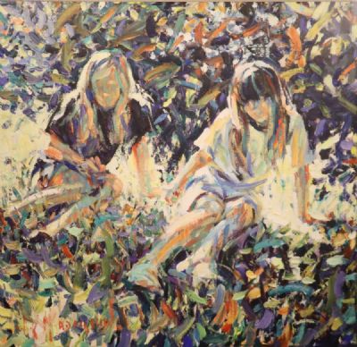 FIGURES AGAINST EVENING LIGHT by Arthur K. Maderson  at deVeres Auctions