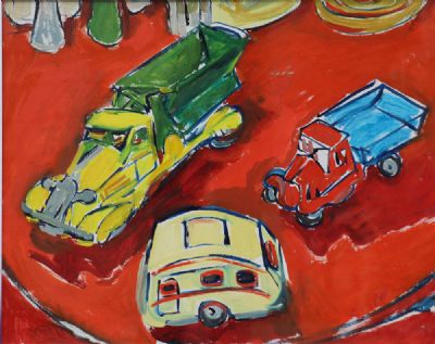 TOY TRUCKS by Elizabeth Cope  at deVeres Auctions