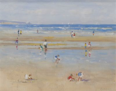 SUMMER, SANDYMOUNT STRAND by David Hone sold for €1,600 at deVeres Auctions