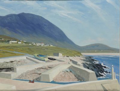 PURTEEN, ACHILL ISLAND by Carey Clarke sold for €2,000 at deVeres Auctions