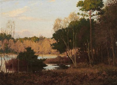 DECEMBER EVENING, CURRAGHCHASE, CO. LIMERICK by Dermod O'Brien sold for €2,000 at deVeres Auctions