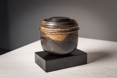 BAKED LIDDED POT by Sonja Landweer sold for €600 at deVeres Auctions
