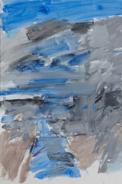 UNTITLED BLUE by Basil Blackshaw  at deVeres Auctions