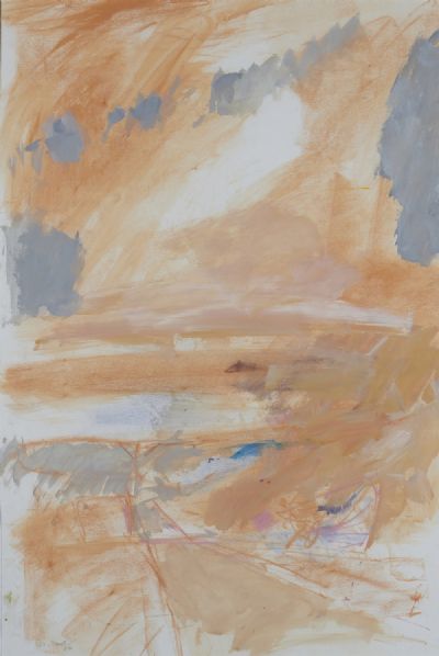 UNTITLED YELLOW by Basil Blackshaw  at deVeres Auctions