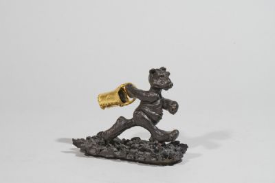 BEAR WITH BUCKET by Patrick O'Reilly  at deVeres Auctions