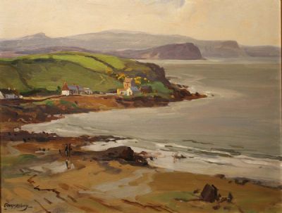 BROWN'S BAY, ANTRIM COAST by Frank McKelvey sold for €1,100 at deVeres Auctions