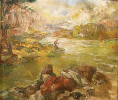 STORMY DAY IN THE WEST OF IRELAND by Mary Swanzy sold for €1,500 at deVeres Auctions