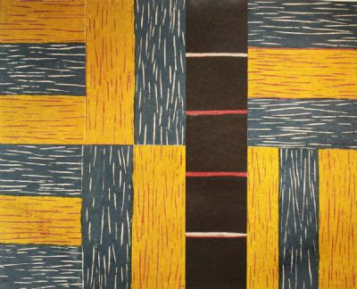 YELLOW ASCENDING by Sean Scully  at deVeres Auctions
