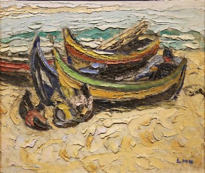 PORTUGAL BOATS by Letitia Marion Hamilton  at deVeres Auctions