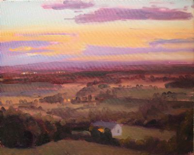 RED SKY AT NIGHT by Blaise Smith sold for €600 at deVeres Auctions