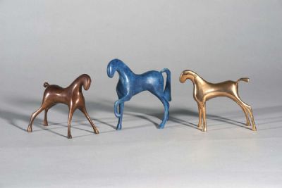 THREE HORSES by Stephen Lawlor  at deVeres Auctions