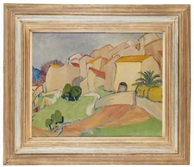CUBIST LANDSCAPE by Mary Swanzy sold for €15,000 at deVeres Auctions