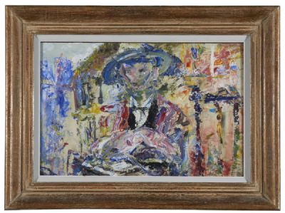 THE PUBLIC LETTER WRITER by Jack Butler Yeats  at deVeres Auctions