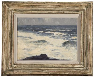 THE BREAKING WAVE, ACHILL by Paul Henry  at deVeres Auctions