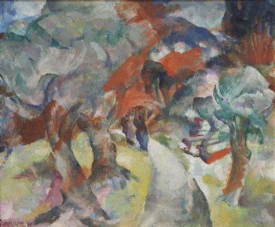 THE WINDING ROAD by Mary Swanzy sold for €11,500 at deVeres Auctions