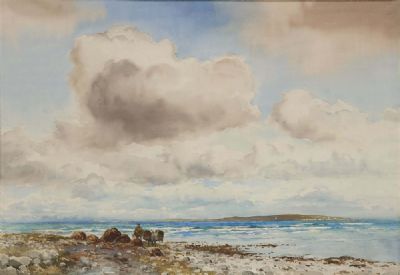 INISH BOFFIN FROM THE BLOODY FORELAND by Frank Egginton  at deVeres Auctions