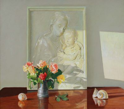 TABLE TOP STILL LIFE by Carey Clarke  at deVeres Auctions