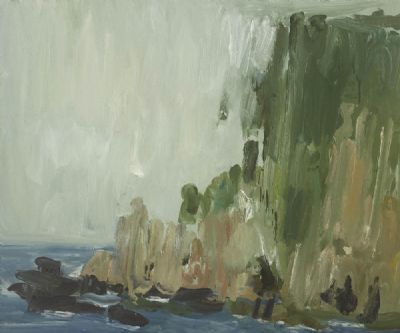 Rocks at Kilgalligan Head by Pat Harris  at deVeres Auctions