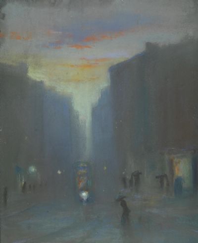 DUBLIN STREET by Lily Williams sold for €520 at deVeres Auctions