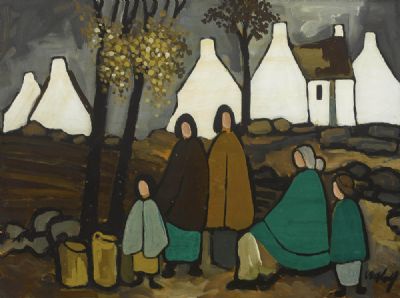 Shawlies, West of Ireland by Markey Robinson  at deVeres Auctions
