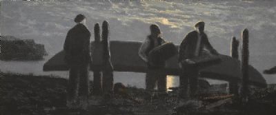 FISHERMEN CO. KERRY by Ciaran Clear sold for €2,200 at deVeres Auctions