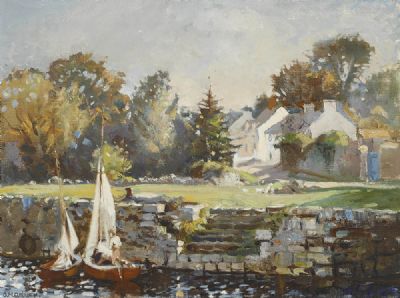 GARRYKENNEDY LOUGH DERG CO TIPPERARY by Geraldine O'Brien sold for €800 at deVeres Auctions