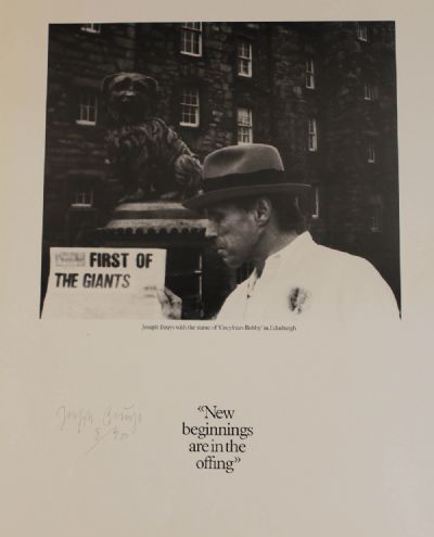 NEW BEGINNINGS ARE IN THE OFFING by Joseph Beuys sold for €130 at deVeres Auctions