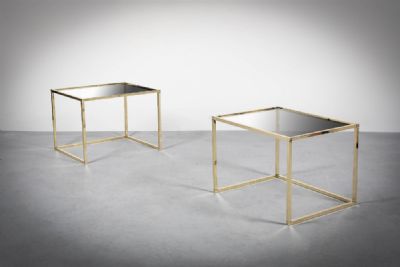 A PAIR OF GILT SIDE TABLES at deVeres Auctions