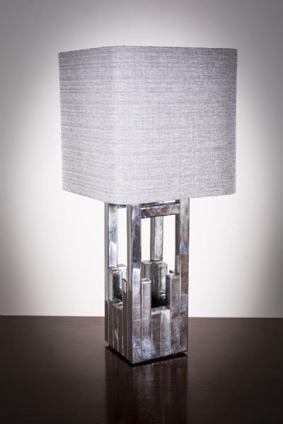 A CHROME TABLE LAMP at deVeres Auctions