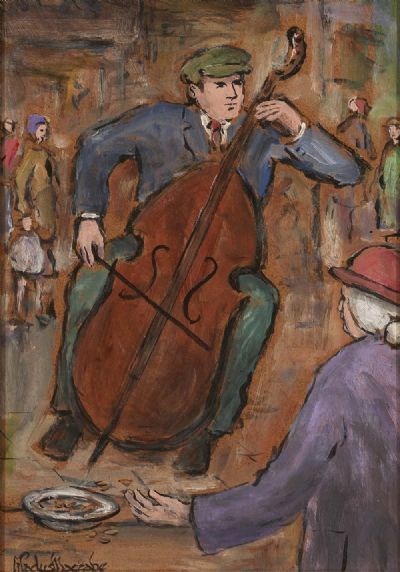 CELLIST by Gladys Maccabe sold for €800 at deVeres Auctions