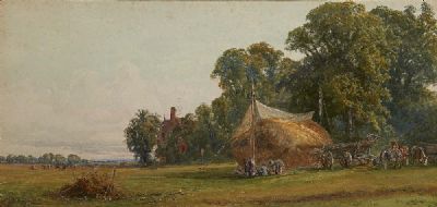 STACKING HAY by John Faulkner sold for €2,200 at deVeres Auctions