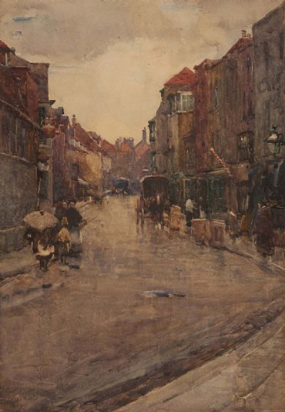HIGH STREET, RYE by Sir Walter Frederick Osborne  at deVeres Auctions