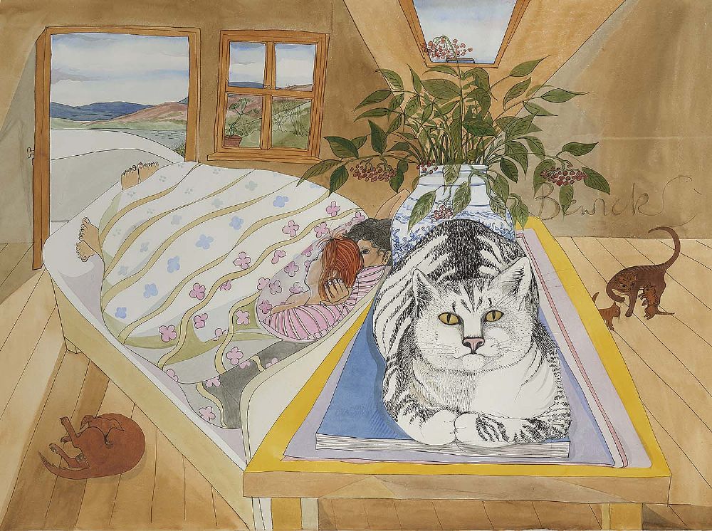Lot 4 - COTTAGE INTERIOR, KERRY by Pauline Bewick