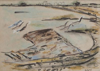 GEESE AT SUTTON CROSS by Norah McGuinness  at deVeres Auctions
