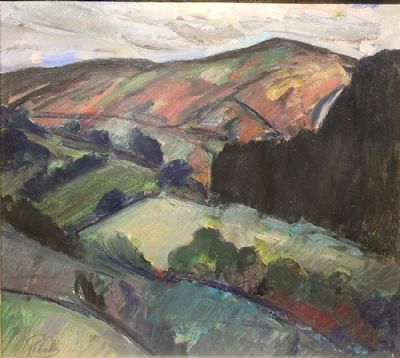 ABOVE LOUGH DAN by Peter Collis sold for €3,000 at deVeres Auctions
