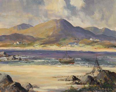ON GLENDUN RIVER, CUSHENDUN, CO ANTRIM by George K. Gillespie sold for €400 at deVeres Auctions