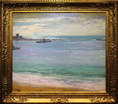 ON THE SHORE, CO ANTRIM by Sir John Lavery sold for €10,000 at deVeres Auctions