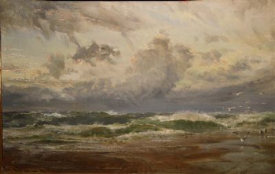 SHIPPING OFF THE HEADLAND by Edwin Hayes sold for €2,500 at deVeres Auctions