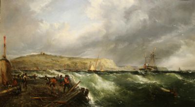 SHIPPING OFF THE HEADLAND by Edwin Hayes sold for €2,500 at deVeres Auctions
