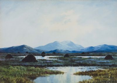 NEAR DHU LOUGH, CONNEMARA by Douglas Alexander sold for €650 at deVeres Auctions