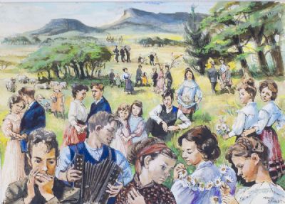 IRISH CHARACTER STUDIES by Muriel Brandt sold for €850 at deVeres Auctions