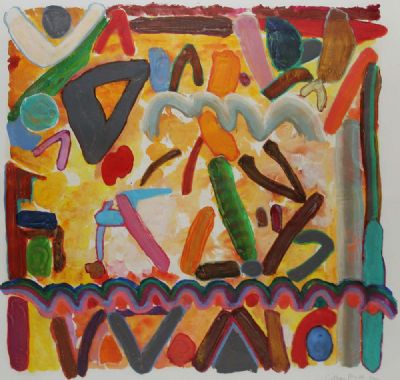 WILL SUMMERS NO.4 by Gillian Ayres sold for €3,200 at deVeres Auctions