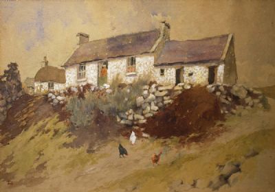 AT THE COTTAGE DOOR by Lilian Lucy Davidson sold for €1,500 at deVeres Auctions