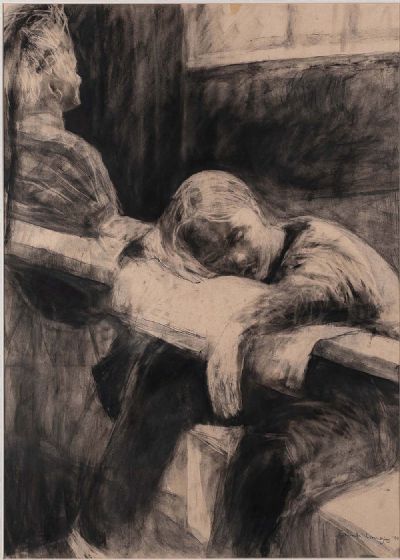 ASLEEP by Sarah Longley sold for €900 at deVeres Auctions