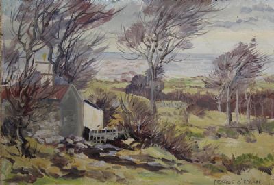 COUNTRY COTTAGE by Fergus O'Ryan sold for €400 at deVeres Auctions