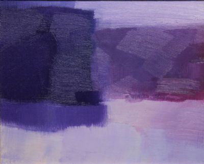 PURPLE LANDSCAPE by Paddy Lennon sold for €220 at deVeres Auctions