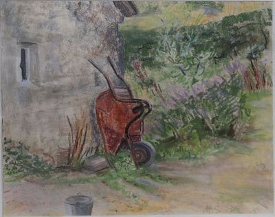 THE WHEELBARROW by Margaret Stokes sold for €60 at deVeres Auctions